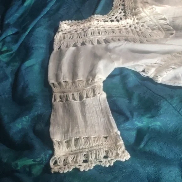 Boho White Top S - Picture 3 of 6